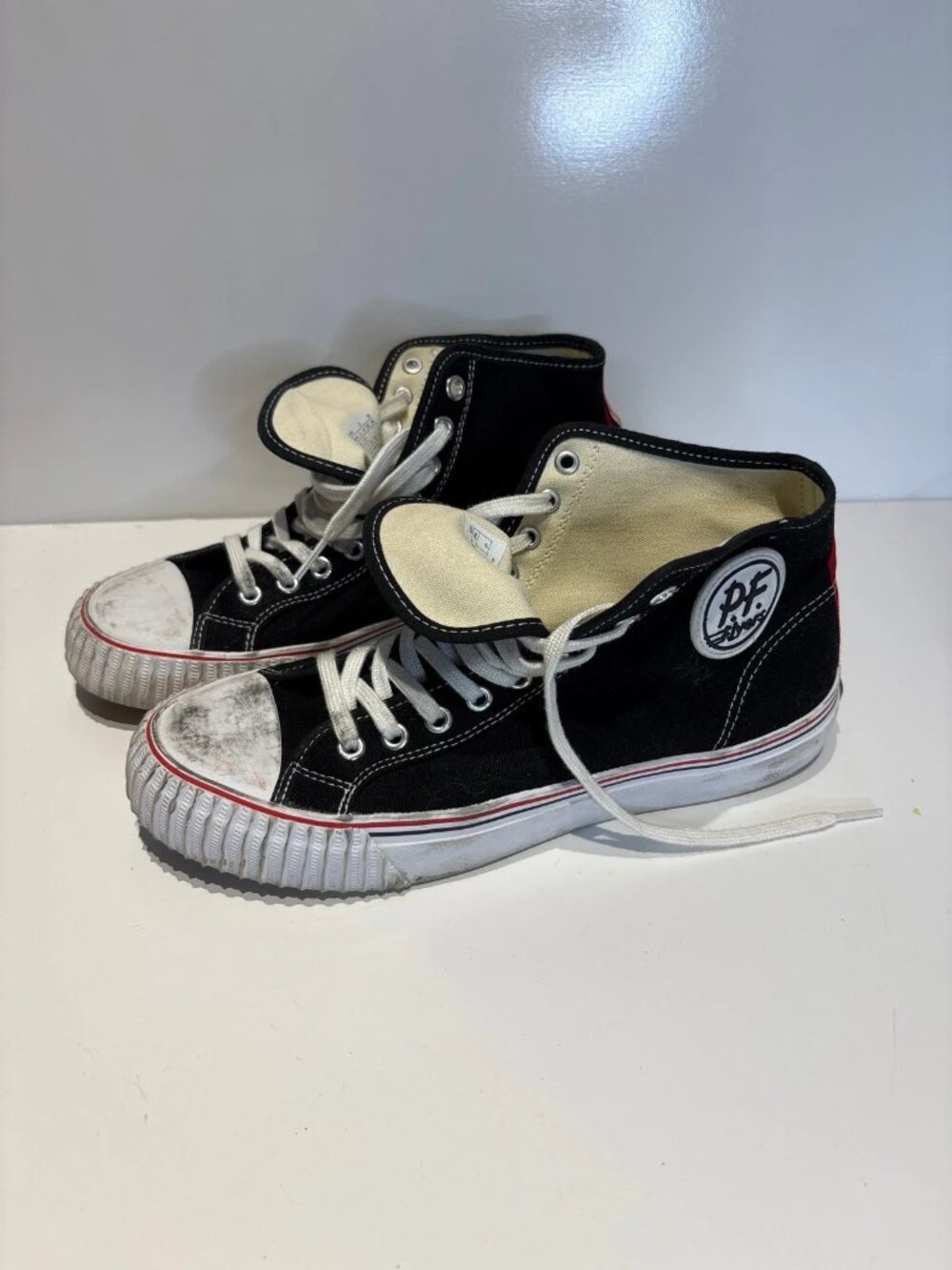 PF flyers canvas high top sneakers